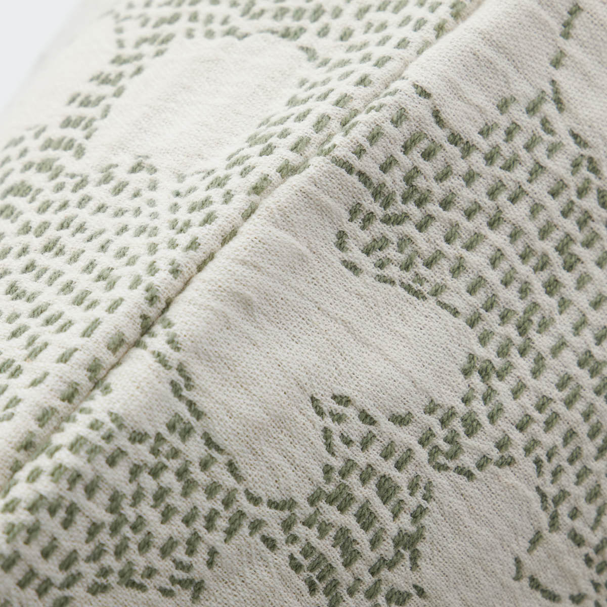 House Doctor Mori kuddfodral 50x50 cm offwhite/kaki