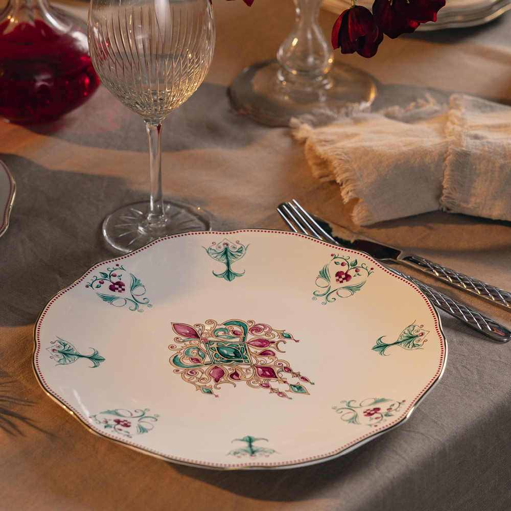 Magnor Lucia Lautanen 28 cm Valkoinen/Punainen/Vihreä