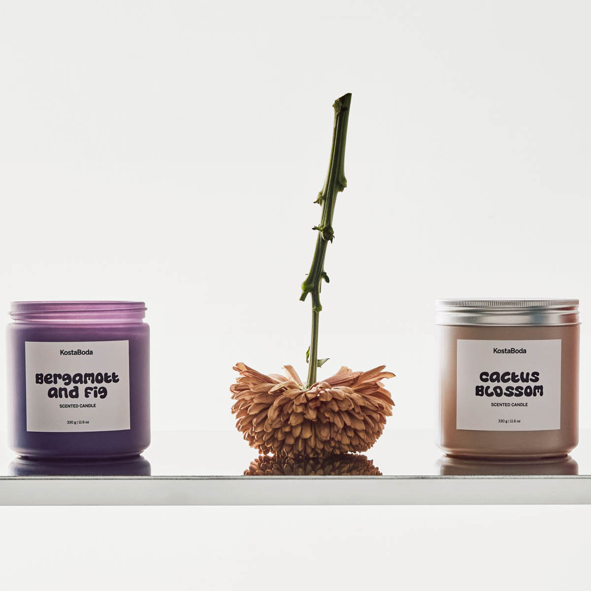 Kosta Boda Mind Tuoksukynttilä 13 cm Bergamott & Fig