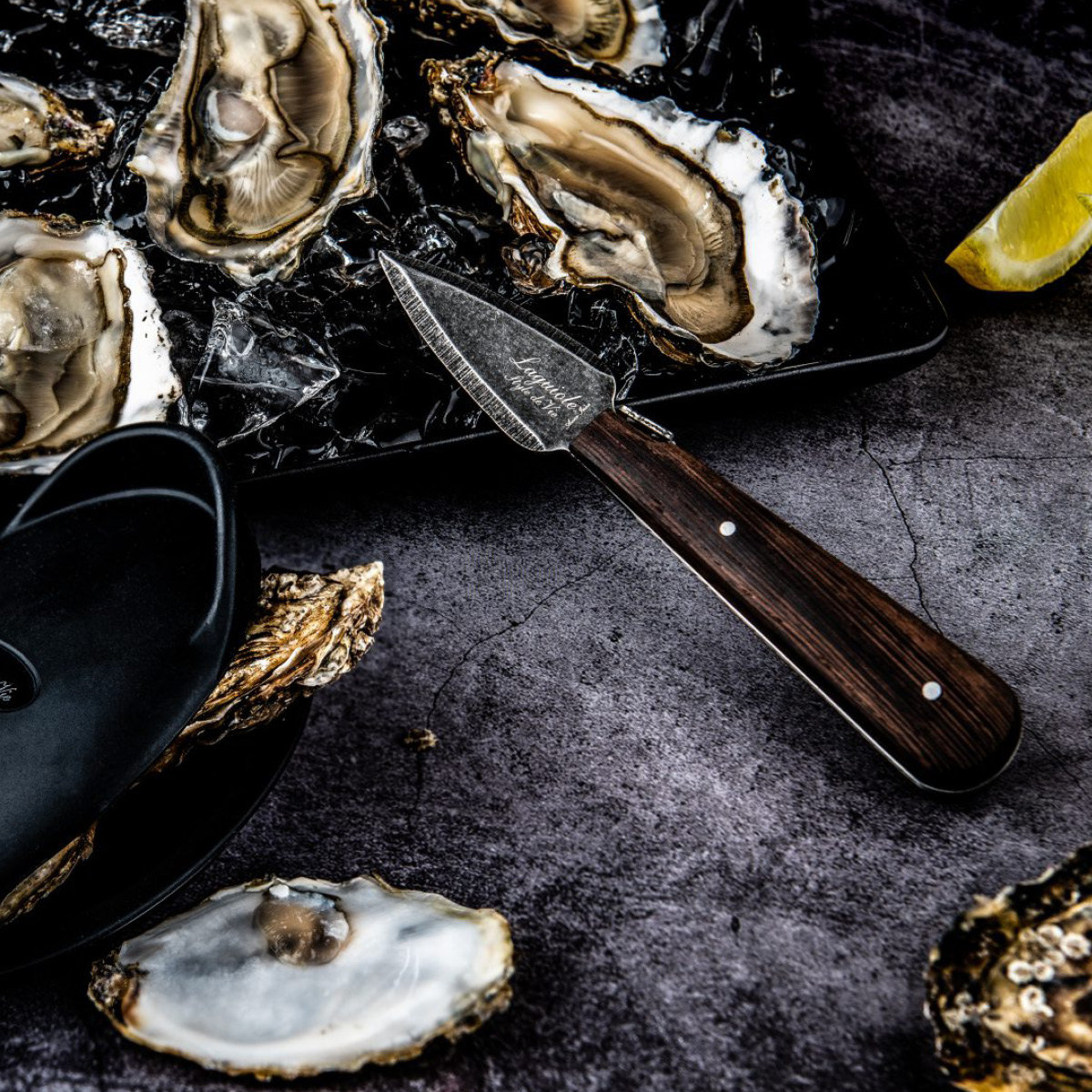 Laguiole Style de Vie Oisteriveitsisetti wenge stonewash