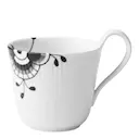 Black Fluted Mega Mugg högt handtag 33 cl
