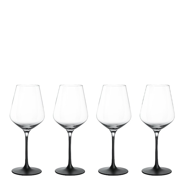 Manufacture Rock Vitvinsglas 4-pack Klar/Svart fot