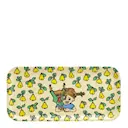 Pippi bricka 27x13 cm frukter gul