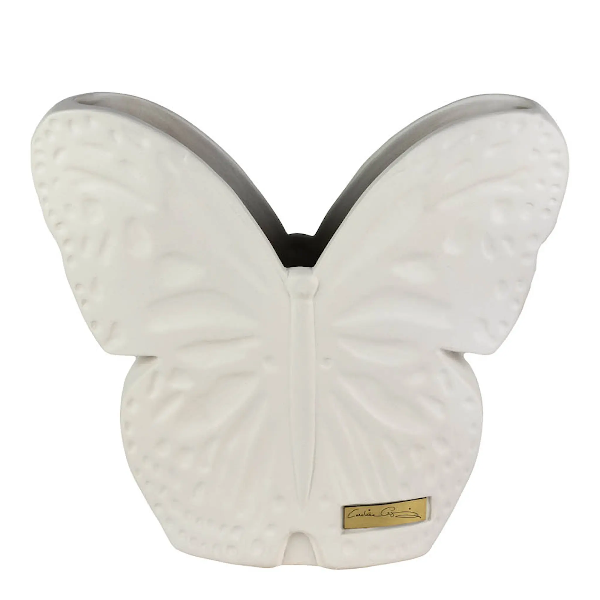 Carolina Gynning Secret Butterfly vas 22 cm vit