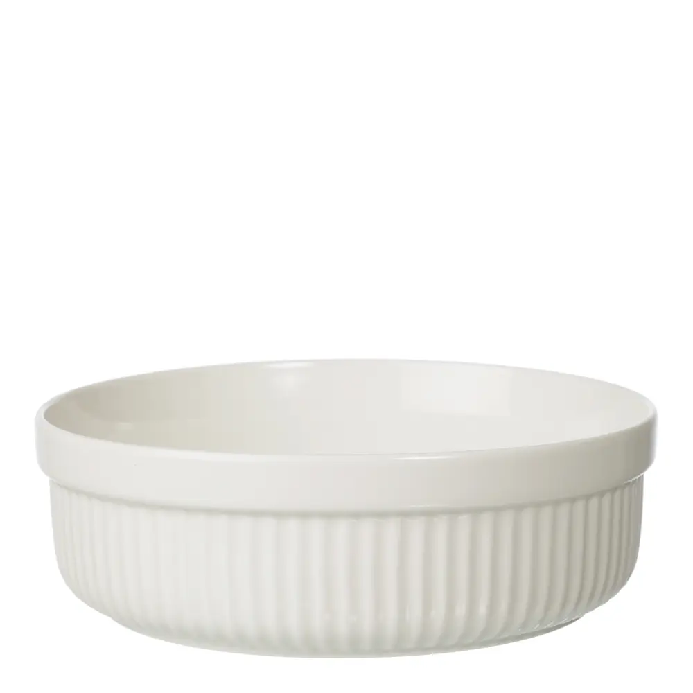 Uunikokki Uunivuoka pyöreä 2 L Valkoinen