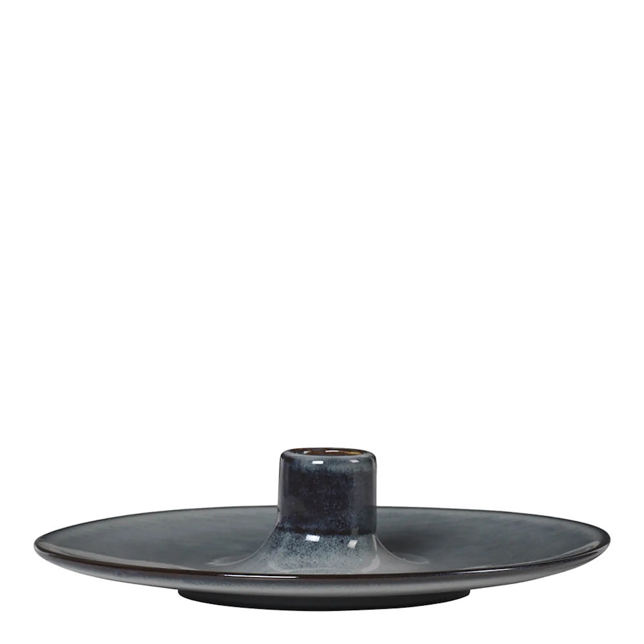 Broste Copenhagen Nordic Sea ljusstake 18x4 cm blå/grå