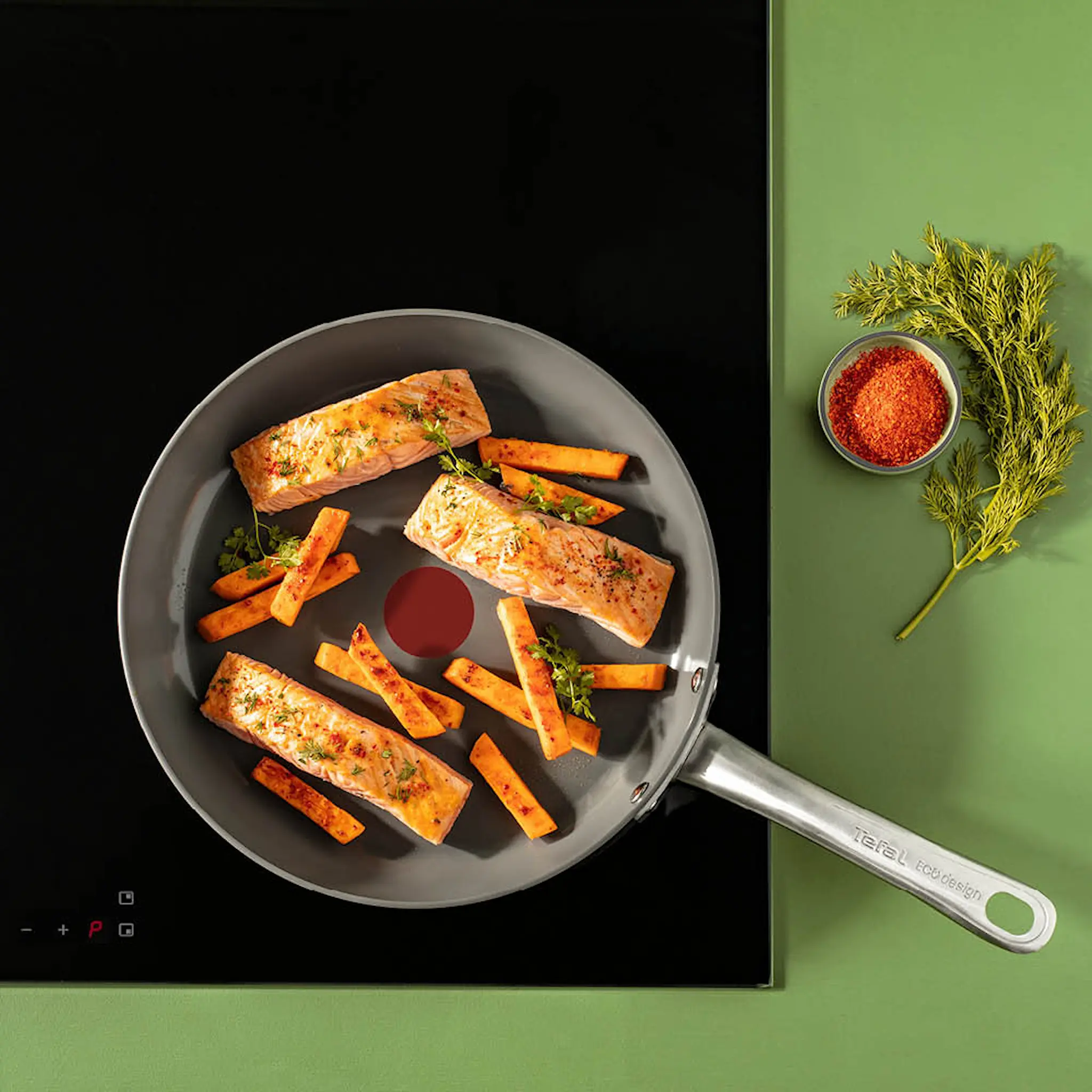 Tefal Renew+ stekpanna 30 cm grå