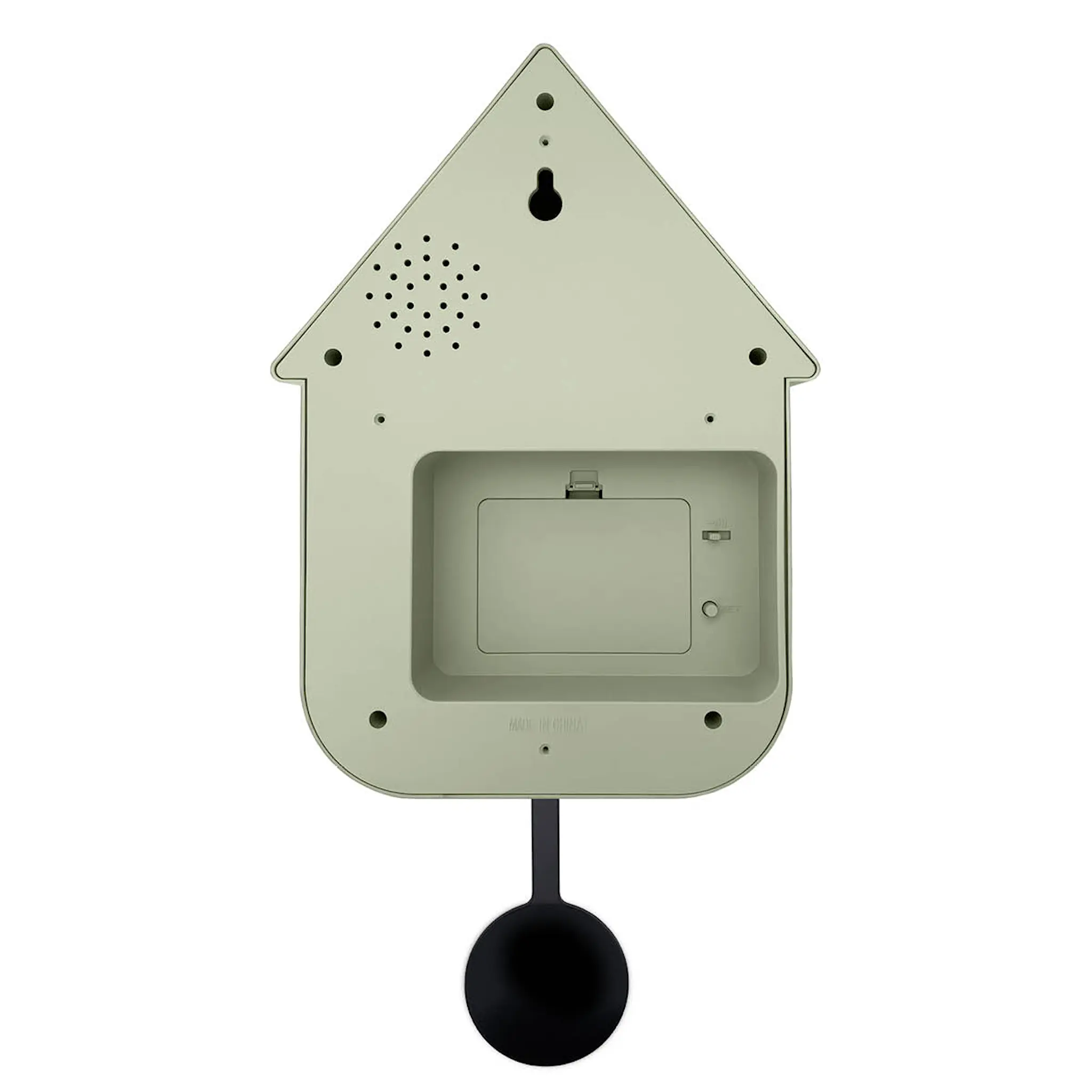 NeXtime Twitter veggklokke 21,5x41,5 cm grønn