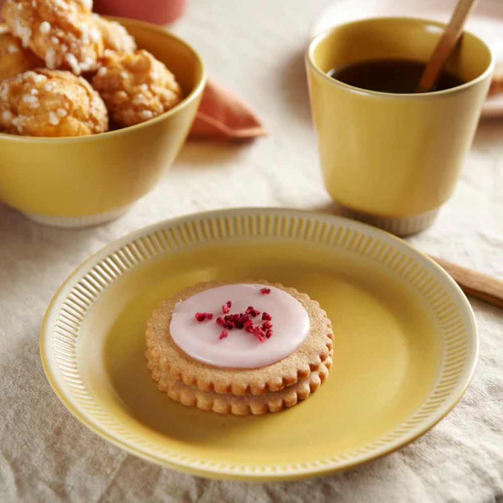 Knabstrup Keramik Colorit Tallrik 19 cm Gul