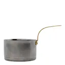 Minikastrull 10 cm silver finish