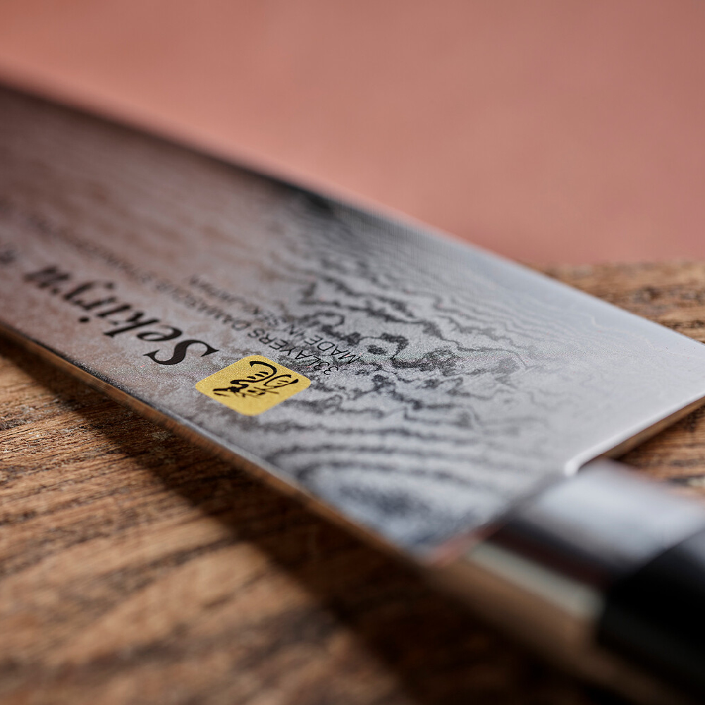 Sekiryu Damask filékniv 27 cm svart