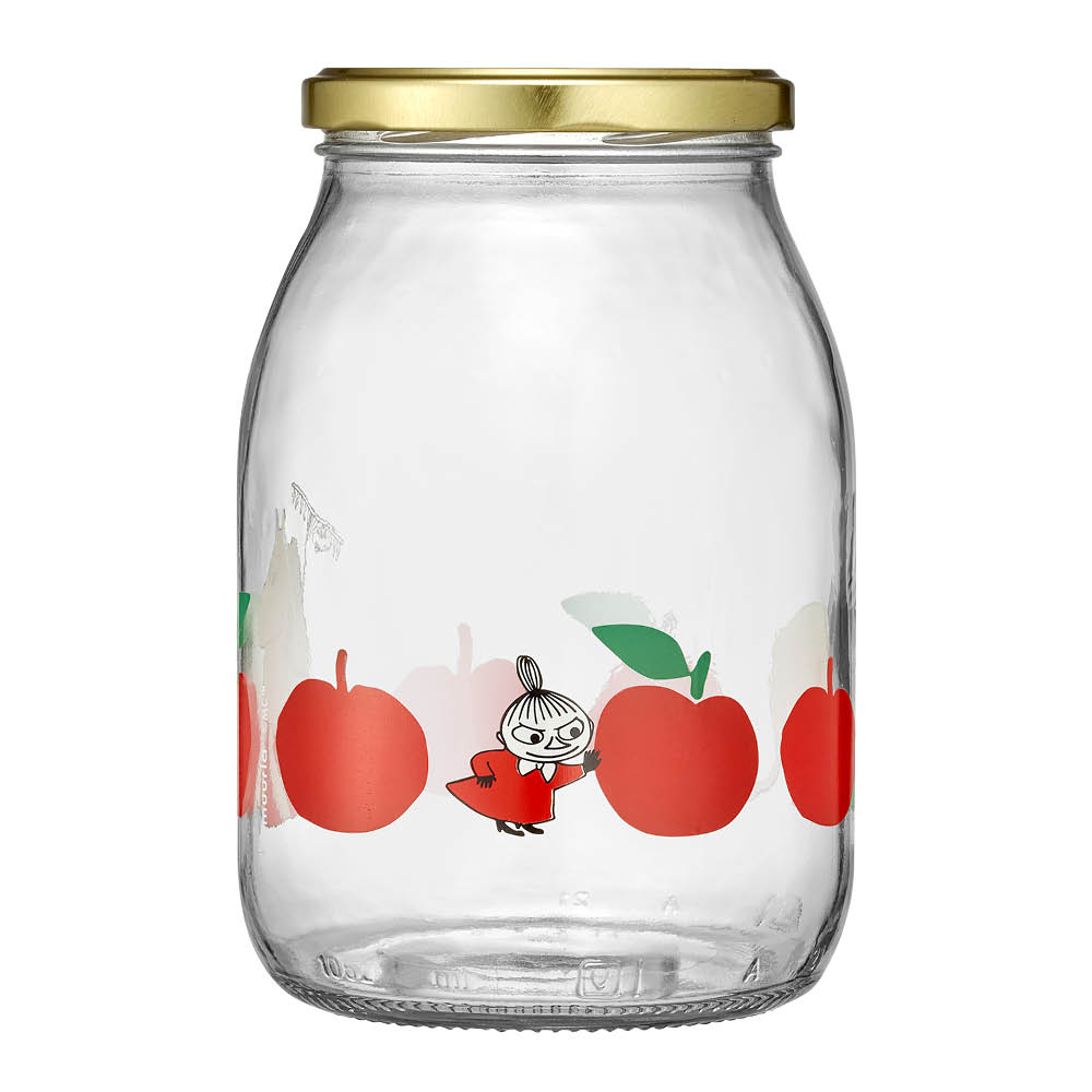 Muurla Mumin glasburk 1 L Glada Äpplen