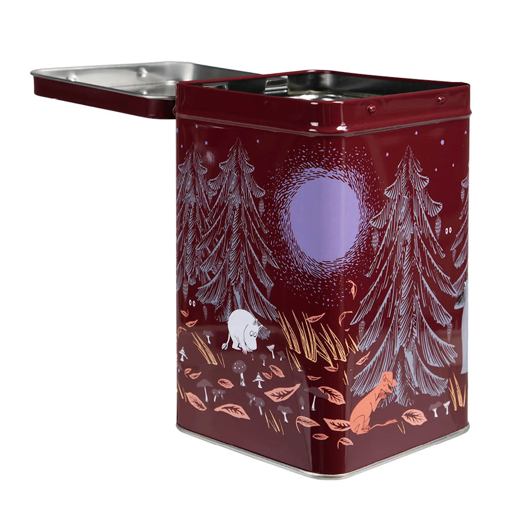 Martinex Mumin Kaffeburk fyrkantig 16 cm Urskog röd