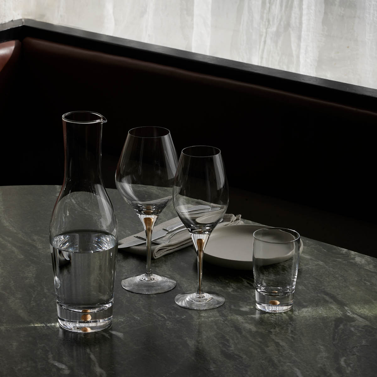 Orrefors Intermezzo Vinglass Balance 44 cl 2 stk Gull