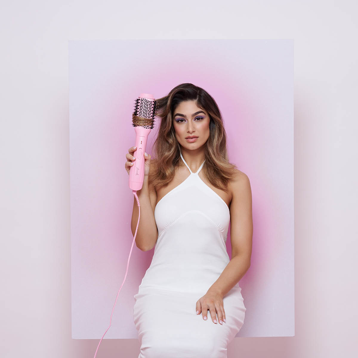 Mermade Ionic Blow Dry Brush fönborste 50x39 cm rosa