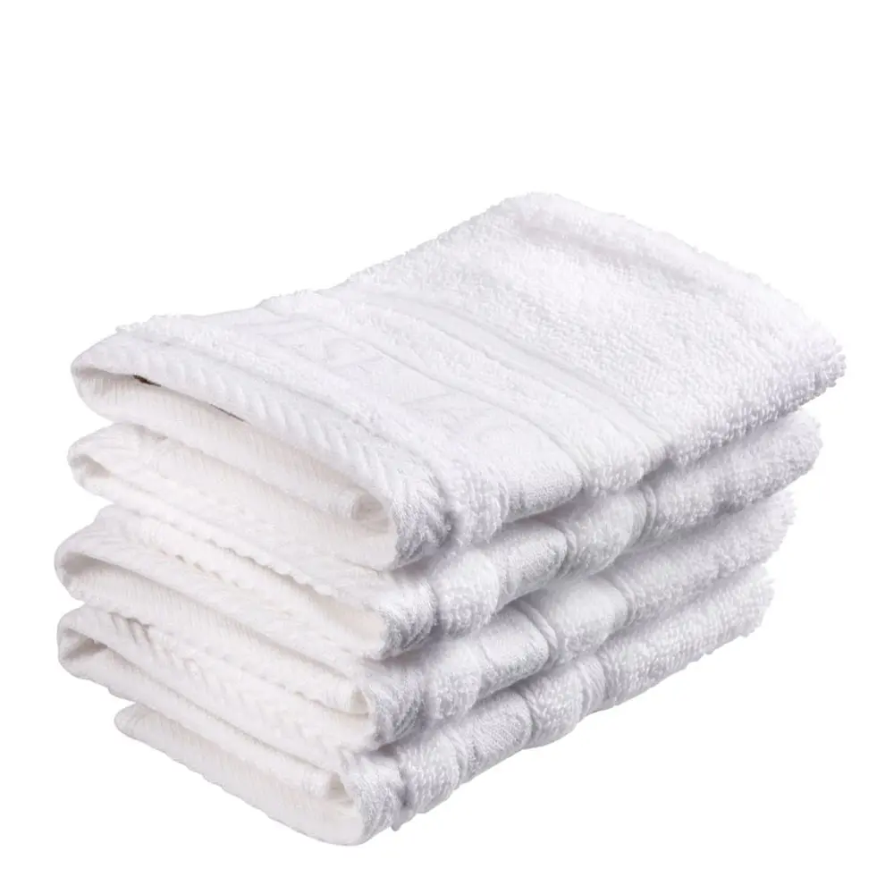 Bath Collection Pesulappu 30x30 cm 4 kpl White Cotton
