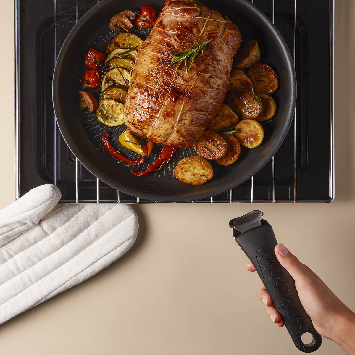 Tefal Ingenio Eco Resist Stekpanna 24 cm Svart