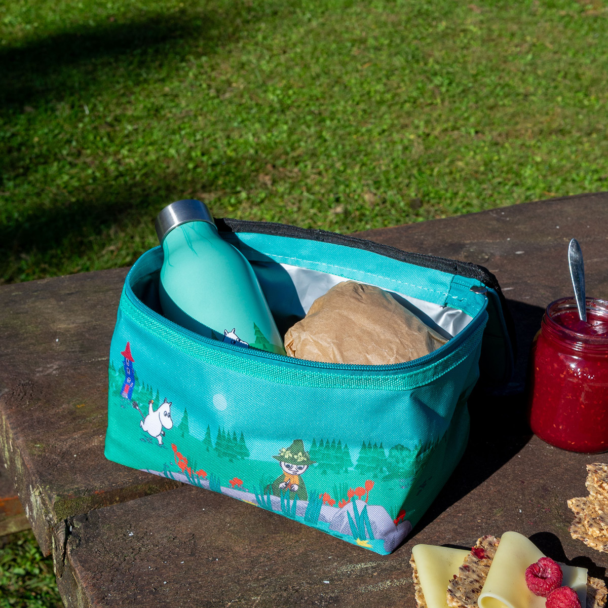 Les Artistes Bottle Up Moomin Termospullo 0,5 L Run green