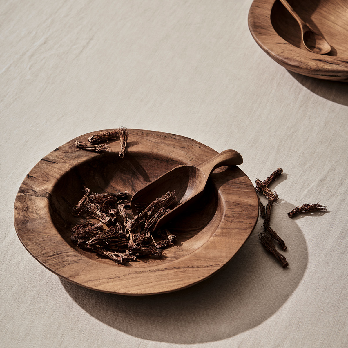 Tell Me More Teak skål 30 cm