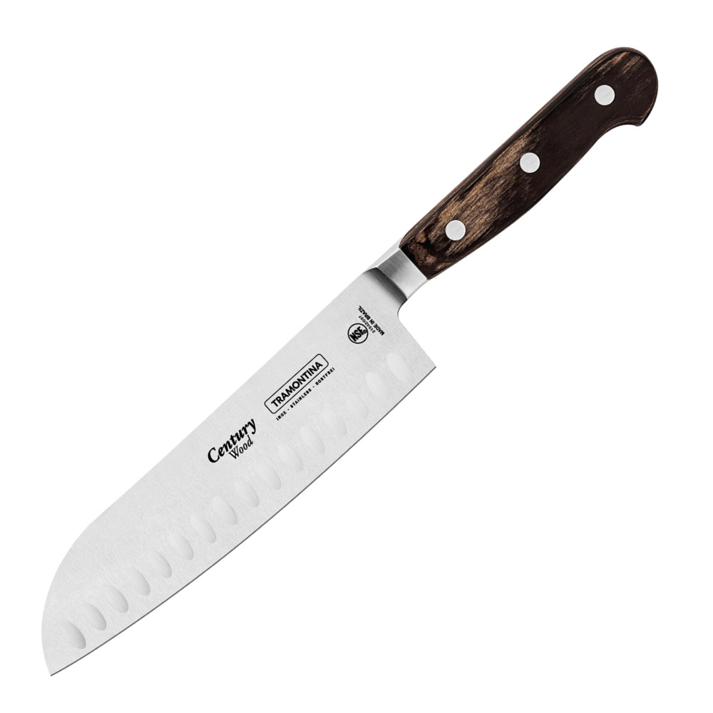 Tramontina Polywood santokukniv 18 cm brun