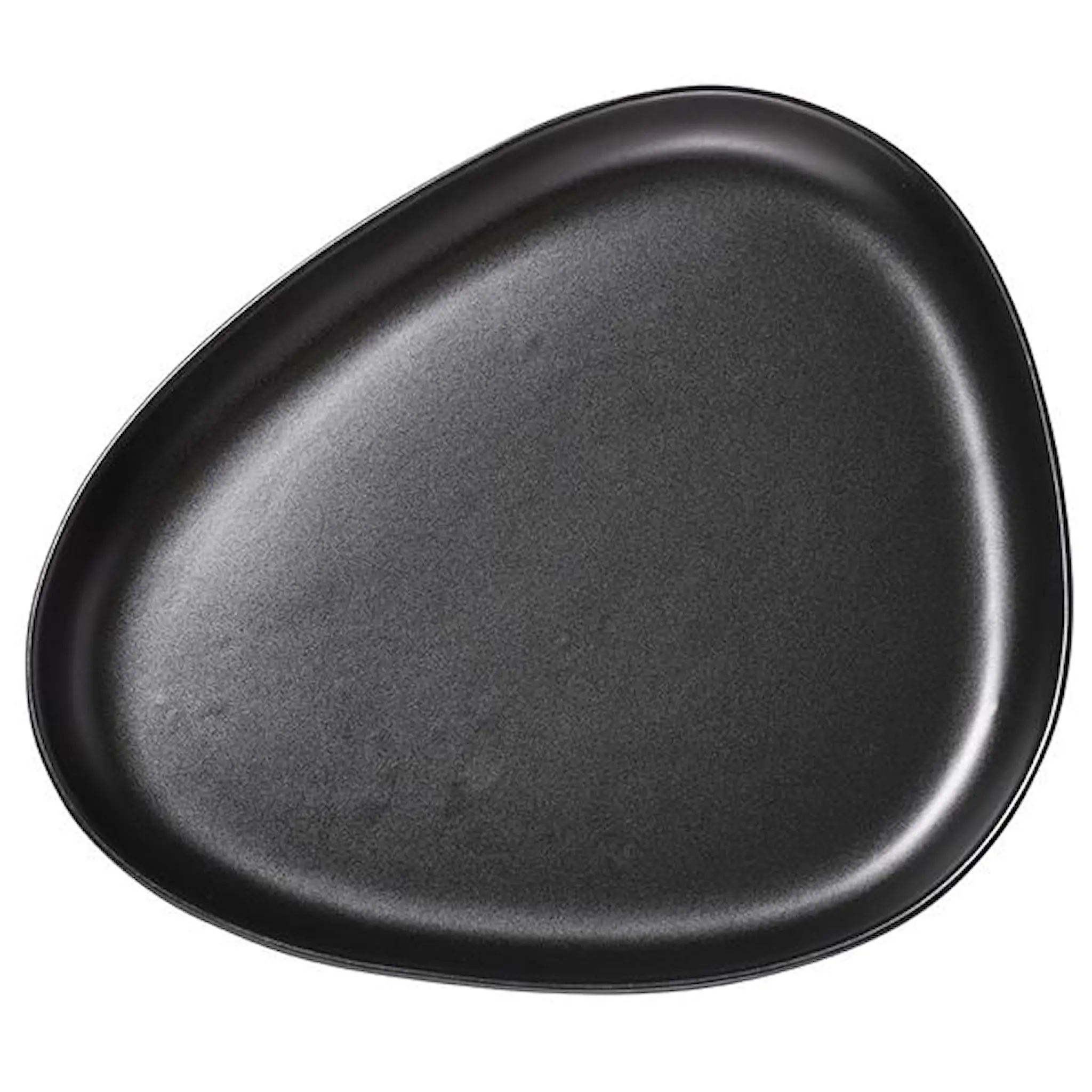 LIND DNA Curve Stoneware Serveringsfat 35x30 cm Svart