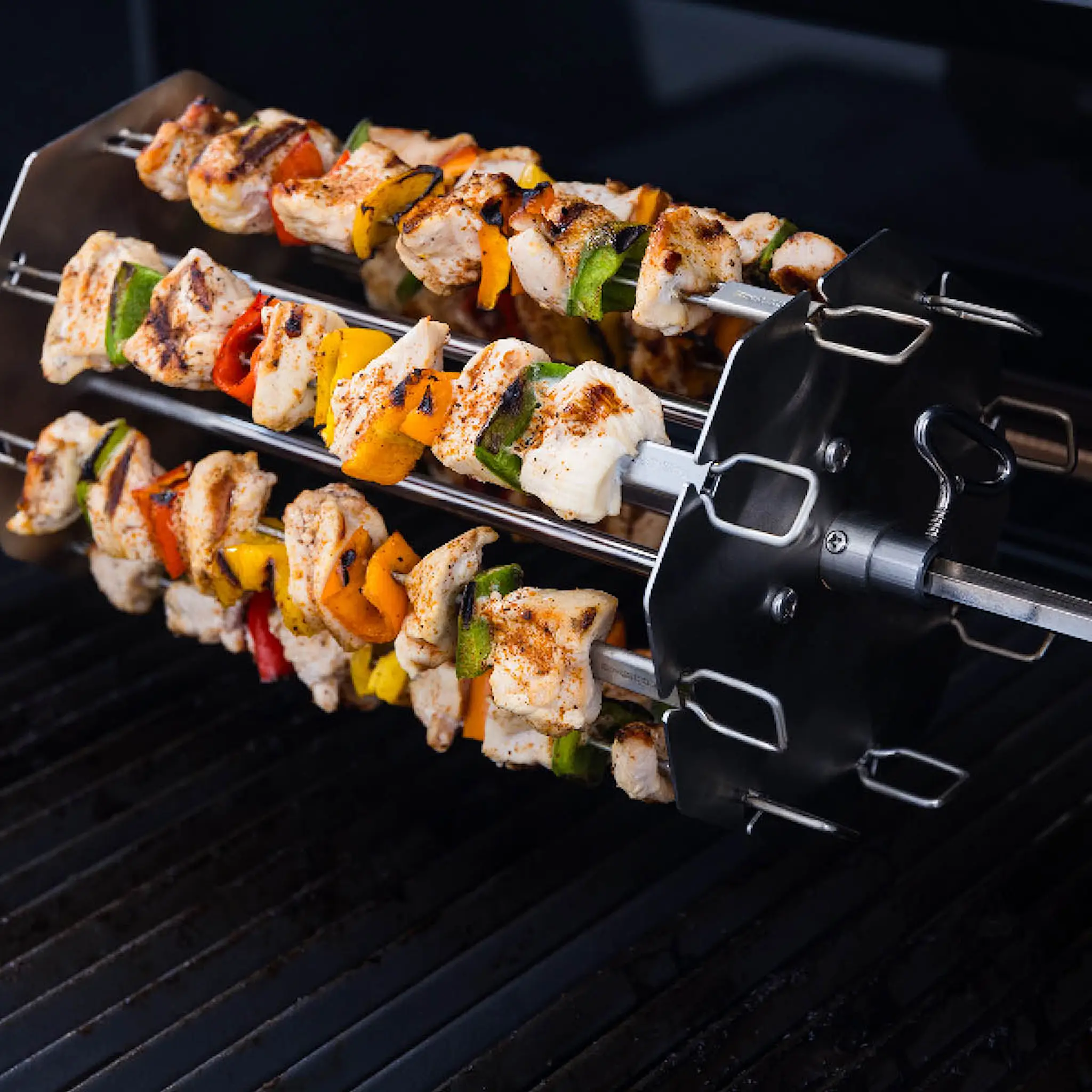 Broil King Grillspetthållare till rotisserie 31x18 cm rostfritt stål