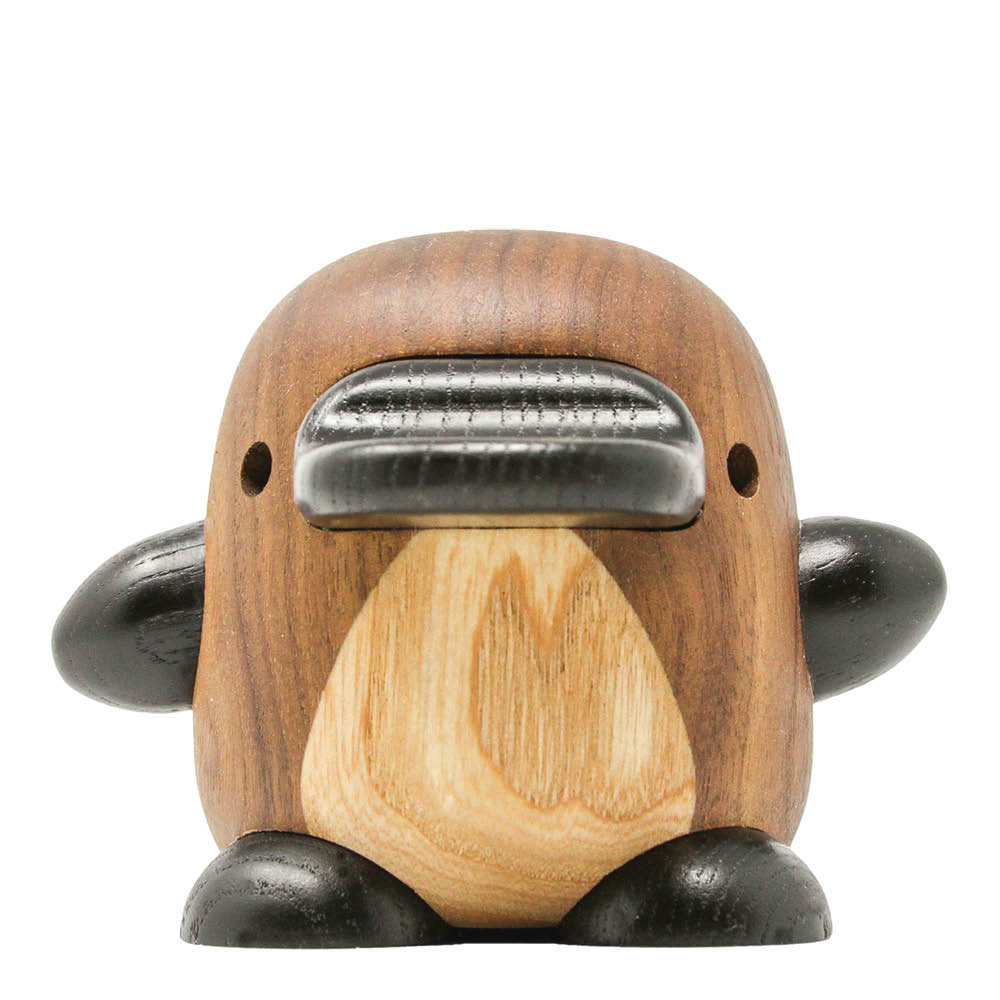 FableWood Perry näbbdjur träfigur 8 cm ask/valnöt