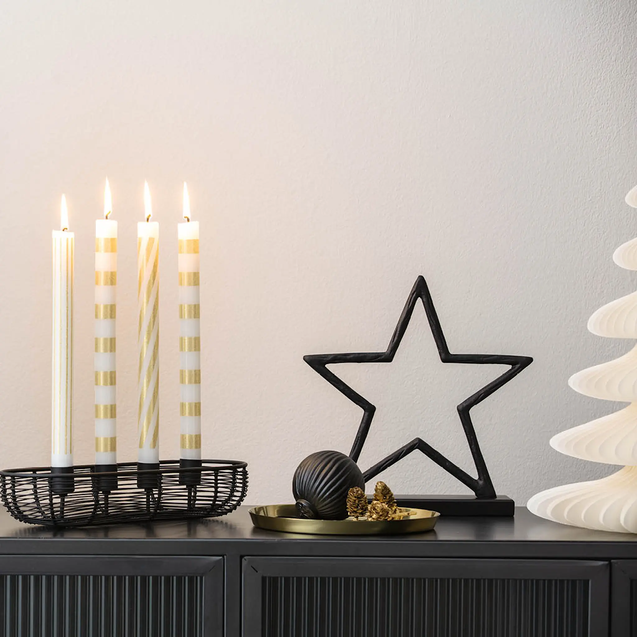 Villeroy & Boch Christmas Chic stjerne 27x26x65 cm svart