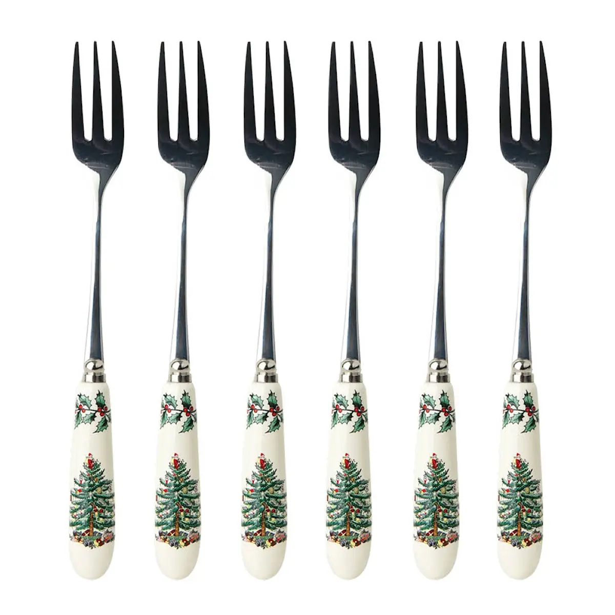 Spode Christmas Tree dessertgaffel 15 cm 6-pack