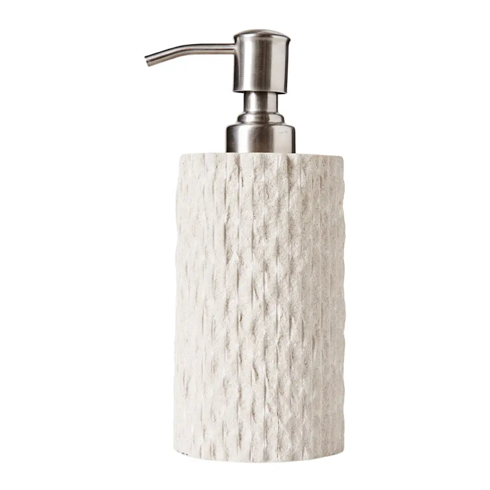 Kama såpedispenser sandstein 17,5 cm beige