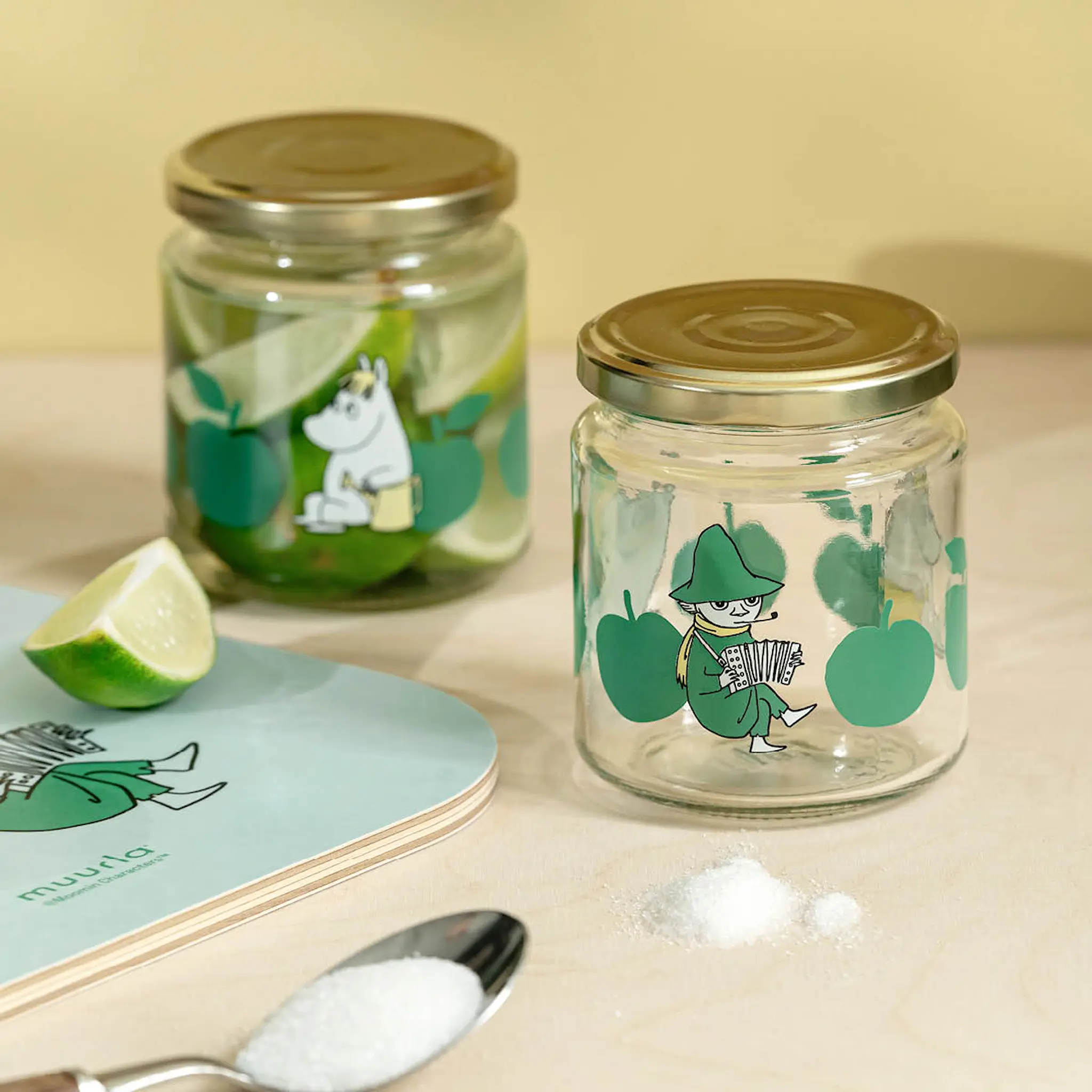 Muurla Mumin glasburk 0,3 L Glada Äpplen