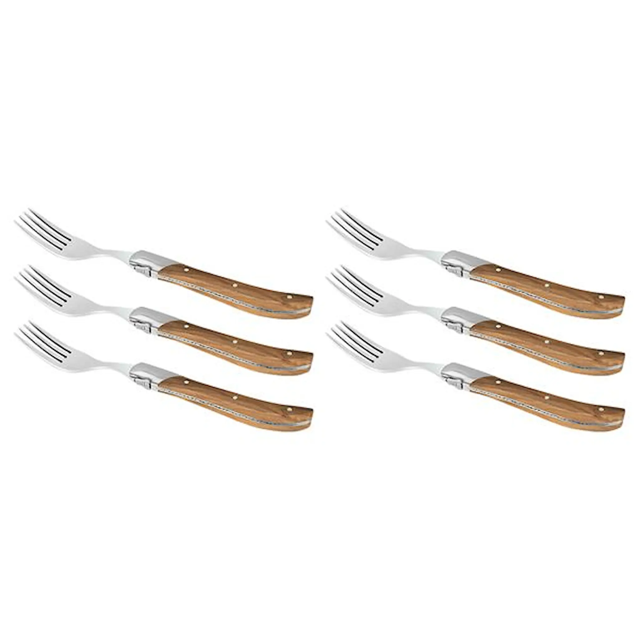 Laguiole by Hâws Grillgaffel 6-pack olivträ