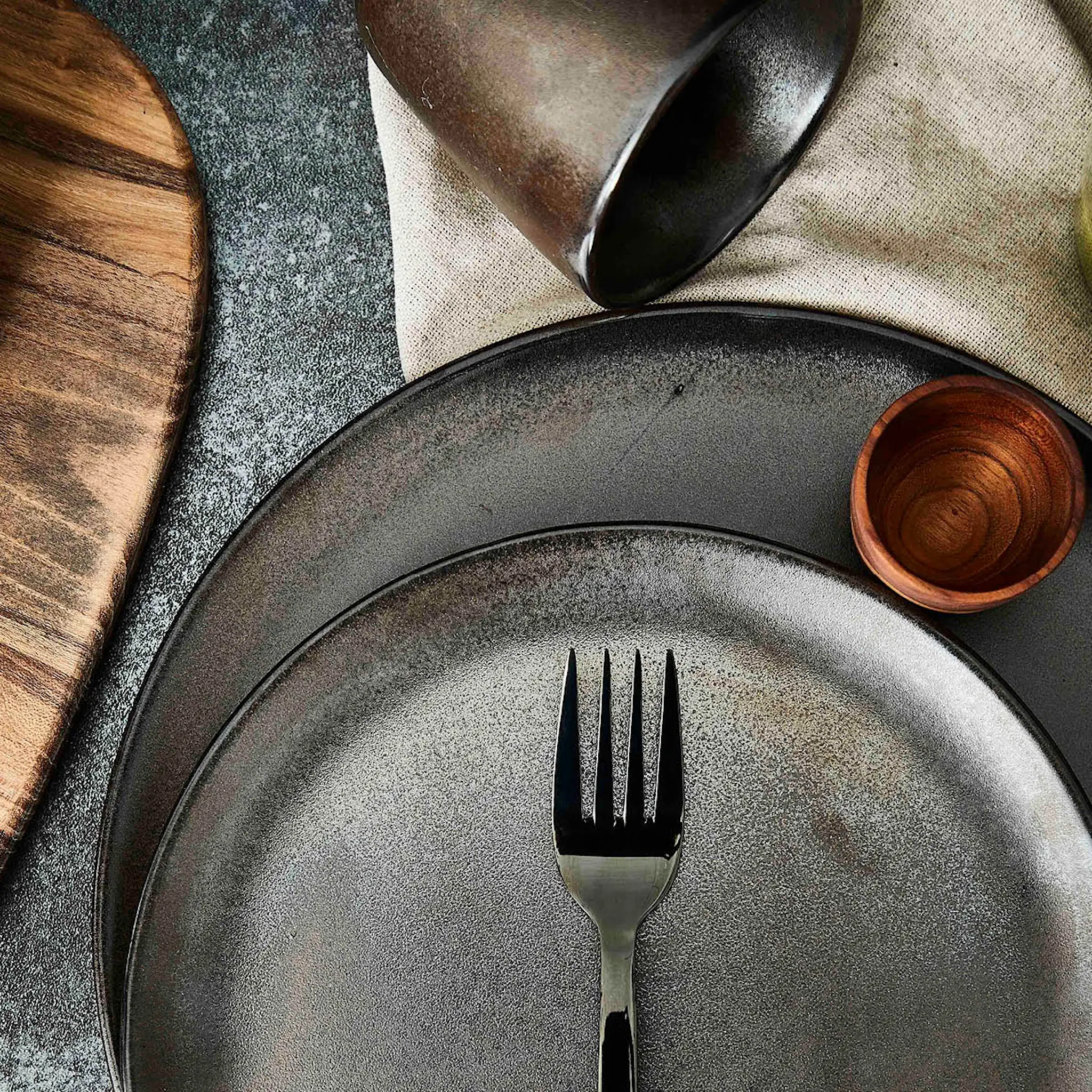 Aida Raw Lautanen 20 cm Metallic Brown