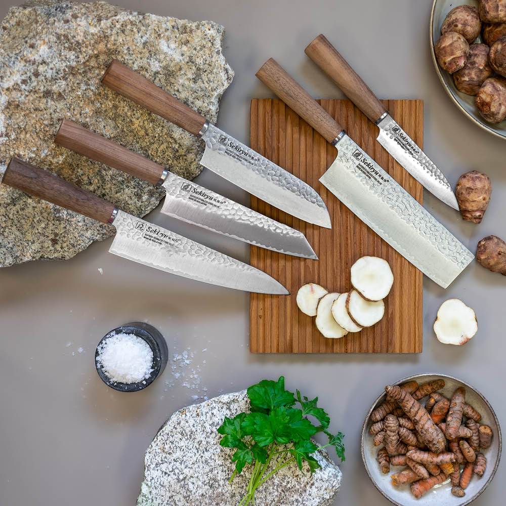 Sekiryu Kockkniv 20 cm valnöt