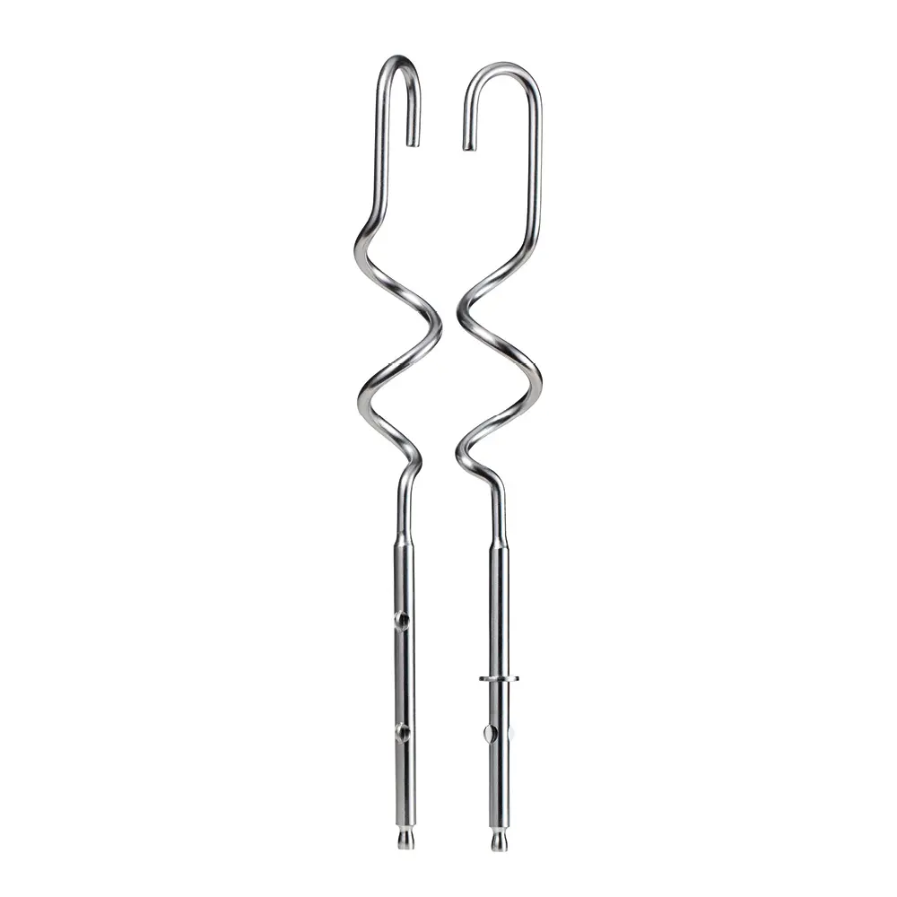 Bistro deigkrok 2 stk børstet stål