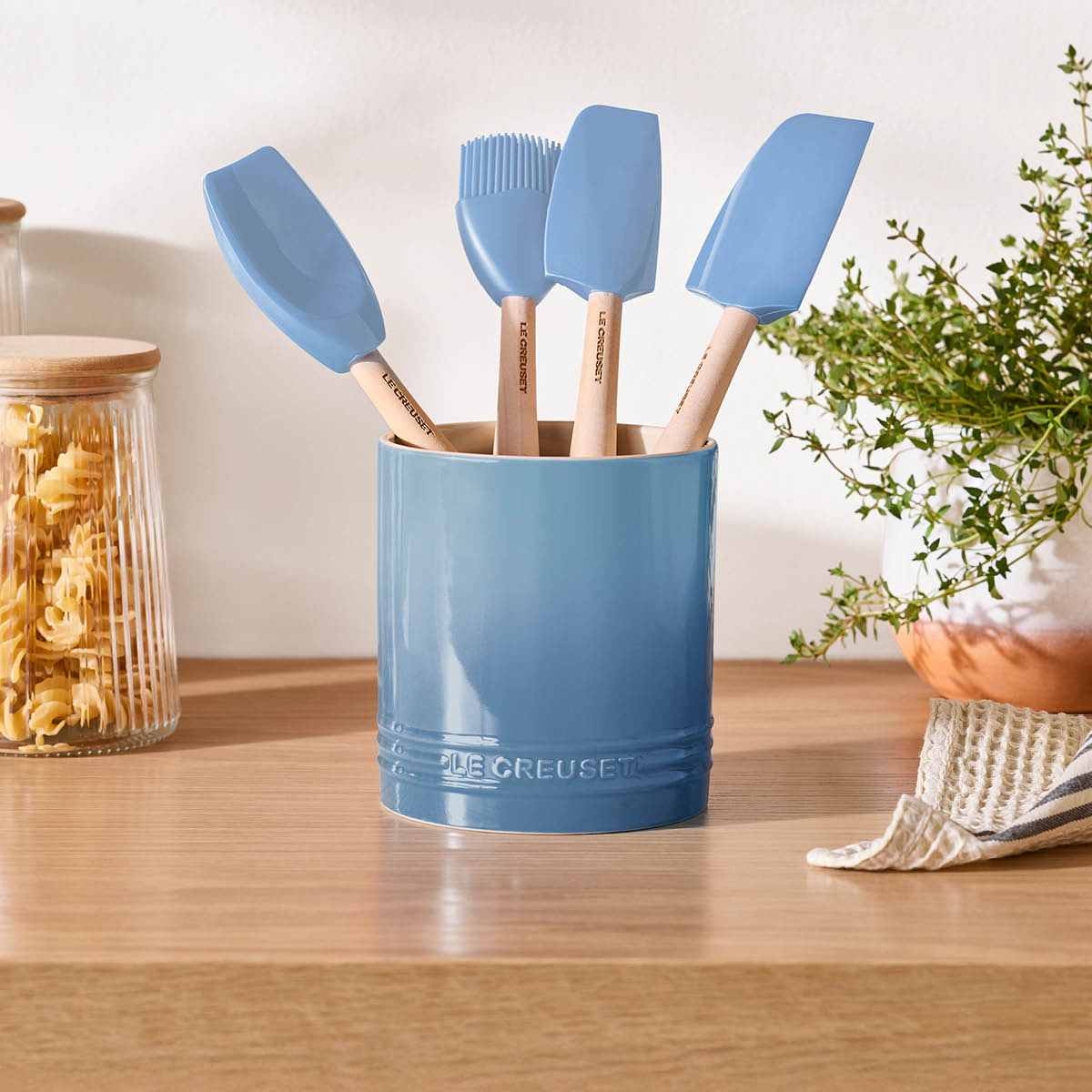 Le Creuset Signature bestick- och redskapshållare 1,1 L chambray