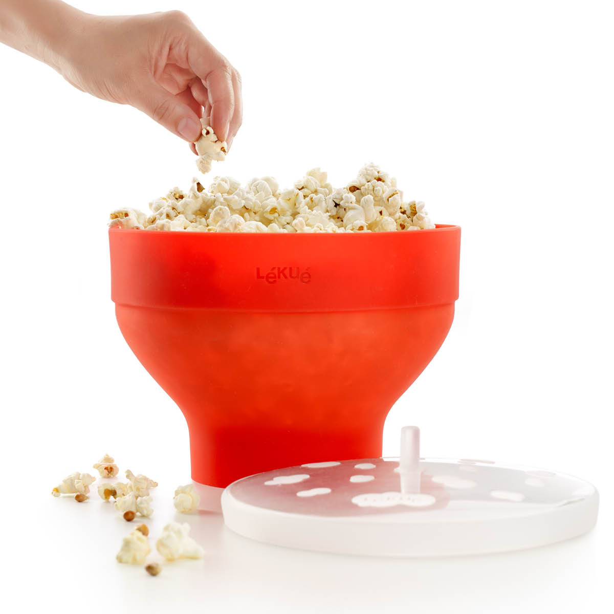 Lékué Popcornmaker för mikrovågsugn 2,8 L röd