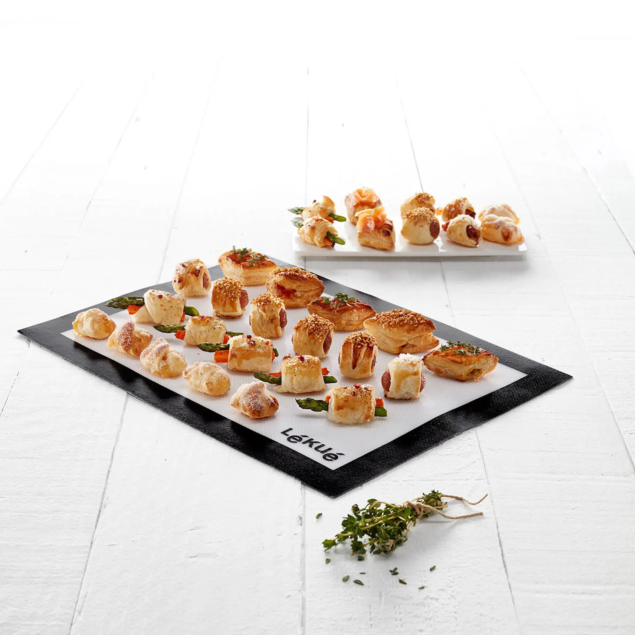 Lékué Bakmatta i silikon 60x40 cm klar/svart