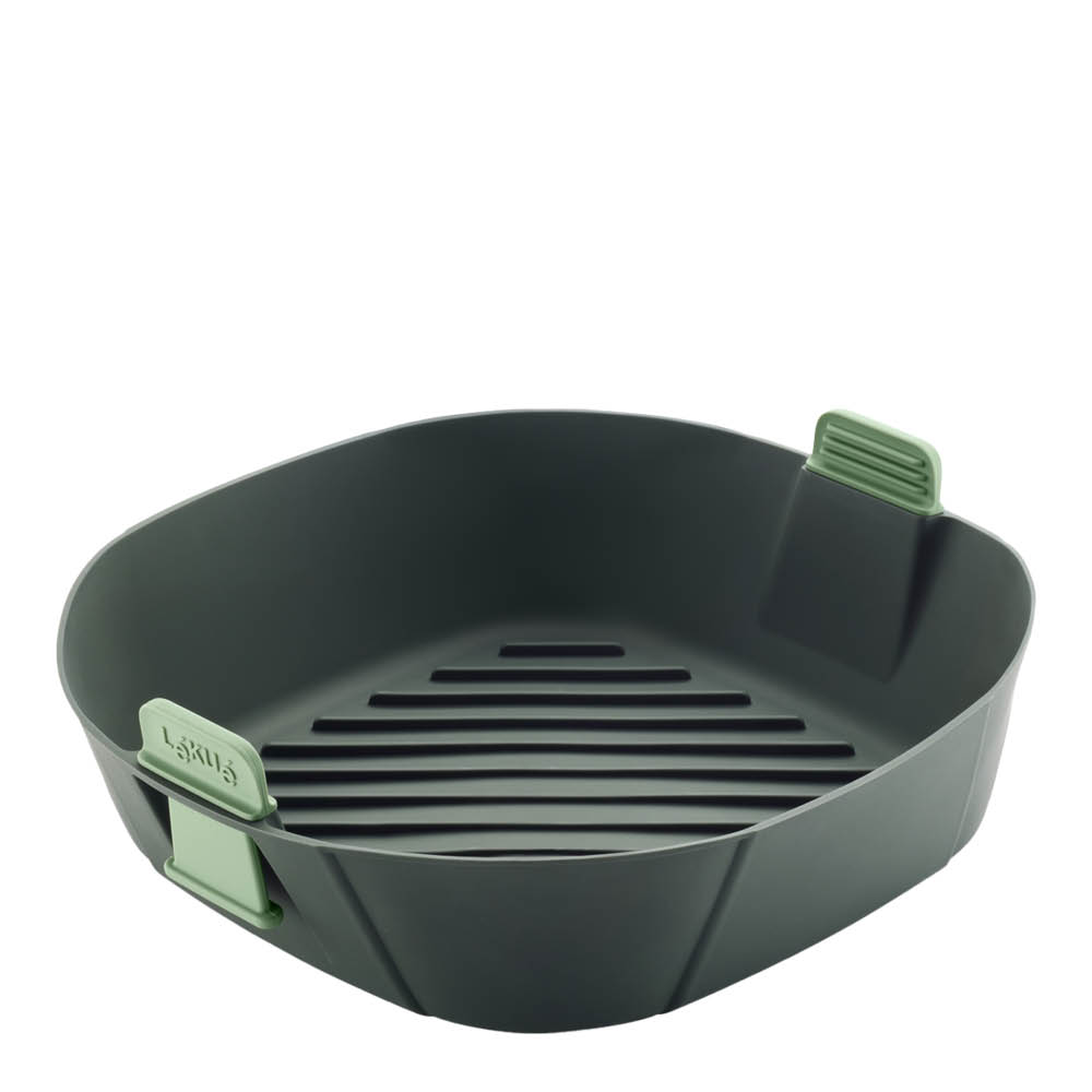 Lékué Silikonkorg XL till airfryer 25x25 cm grå