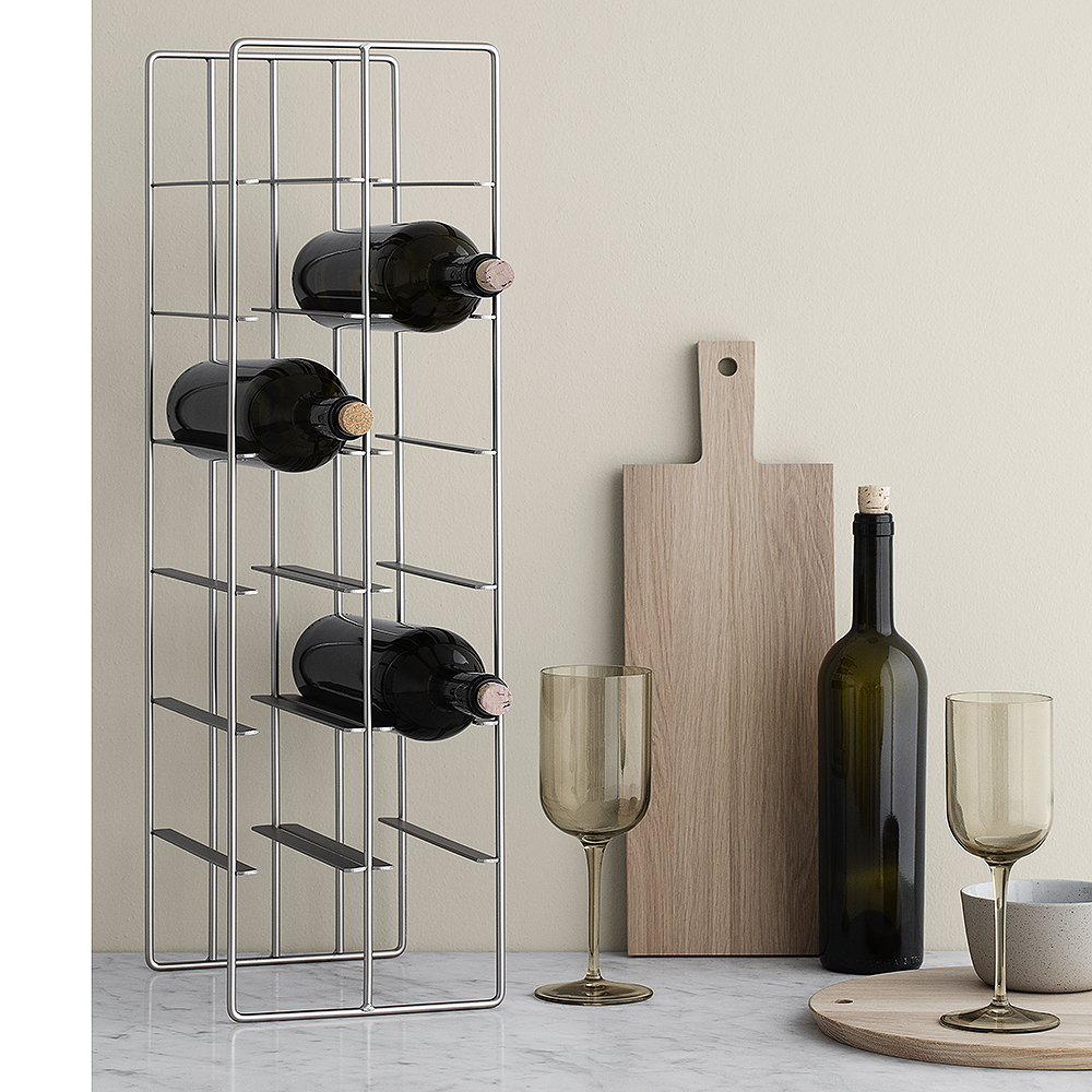 Blomus Pilare vinstativ 12 flasker rustfri