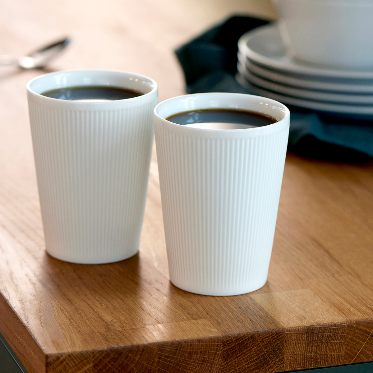 Pillivuyt Eventail termokopp 25 cl 2  stk hvit