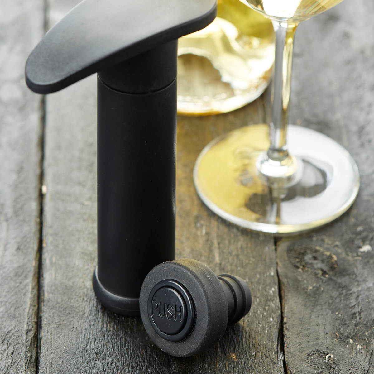 Point Virgule Vinbevaringspumpe svart