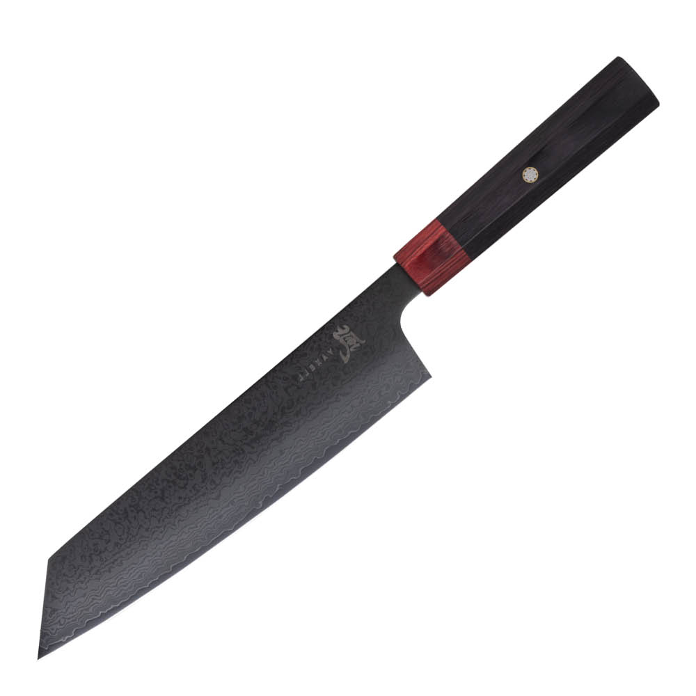 Yaxell Rei kiritsuke- veitsi 20 cm DLC Musta/Punainen