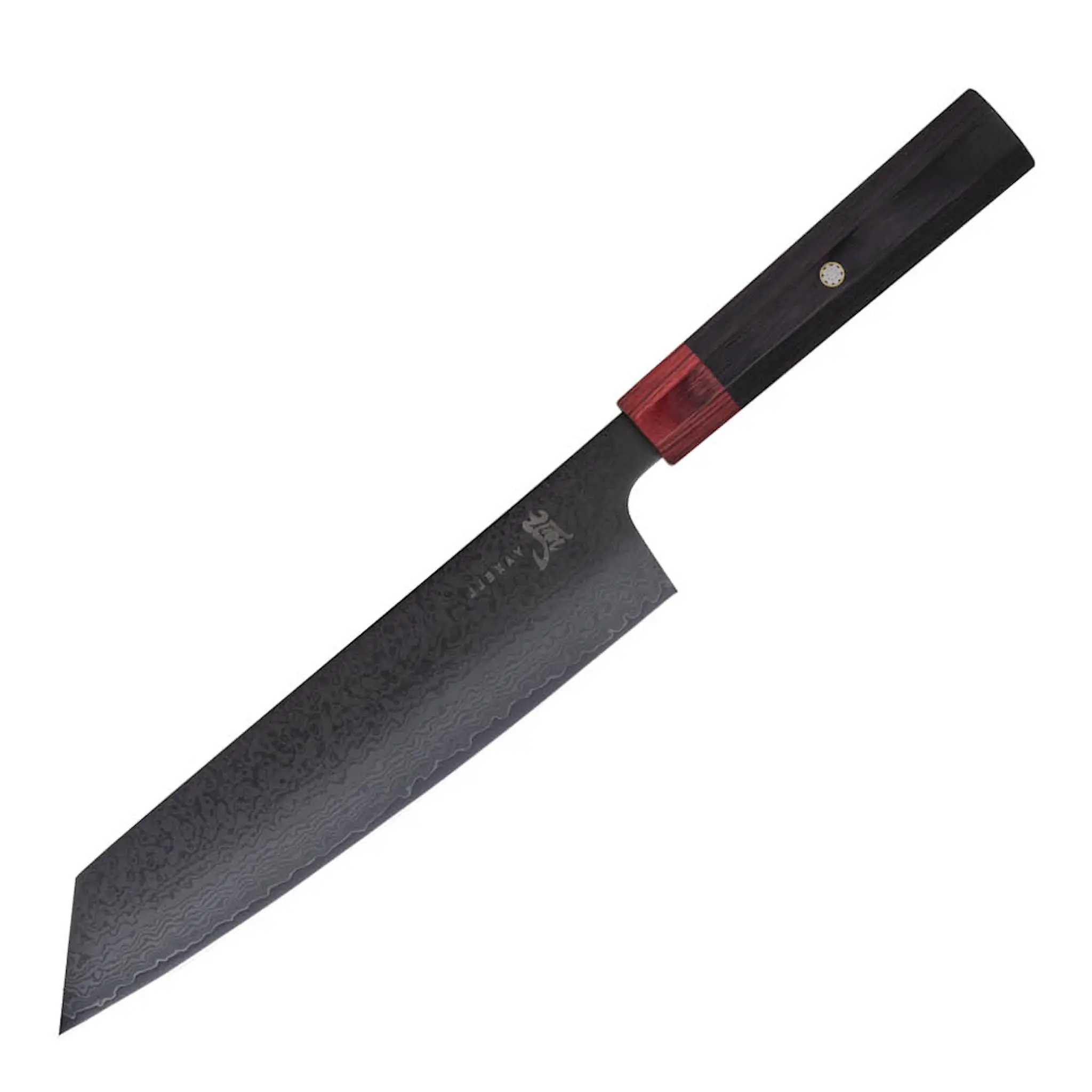 Yaxell Rei kiritsuke- veitsi 20 cm DLC Musta/Punainen