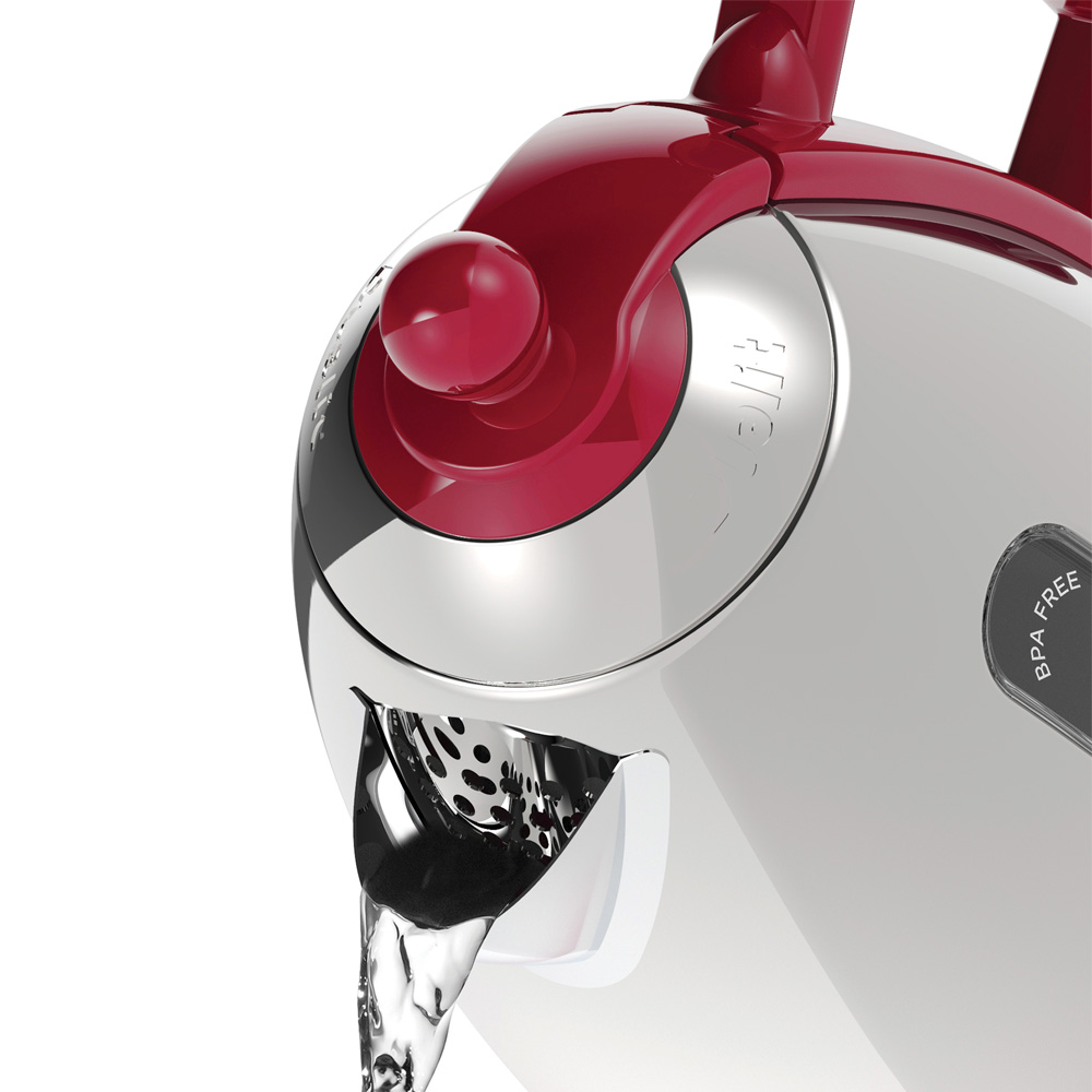 Dualit Lite vannkoker 1,5L rød/rustfri