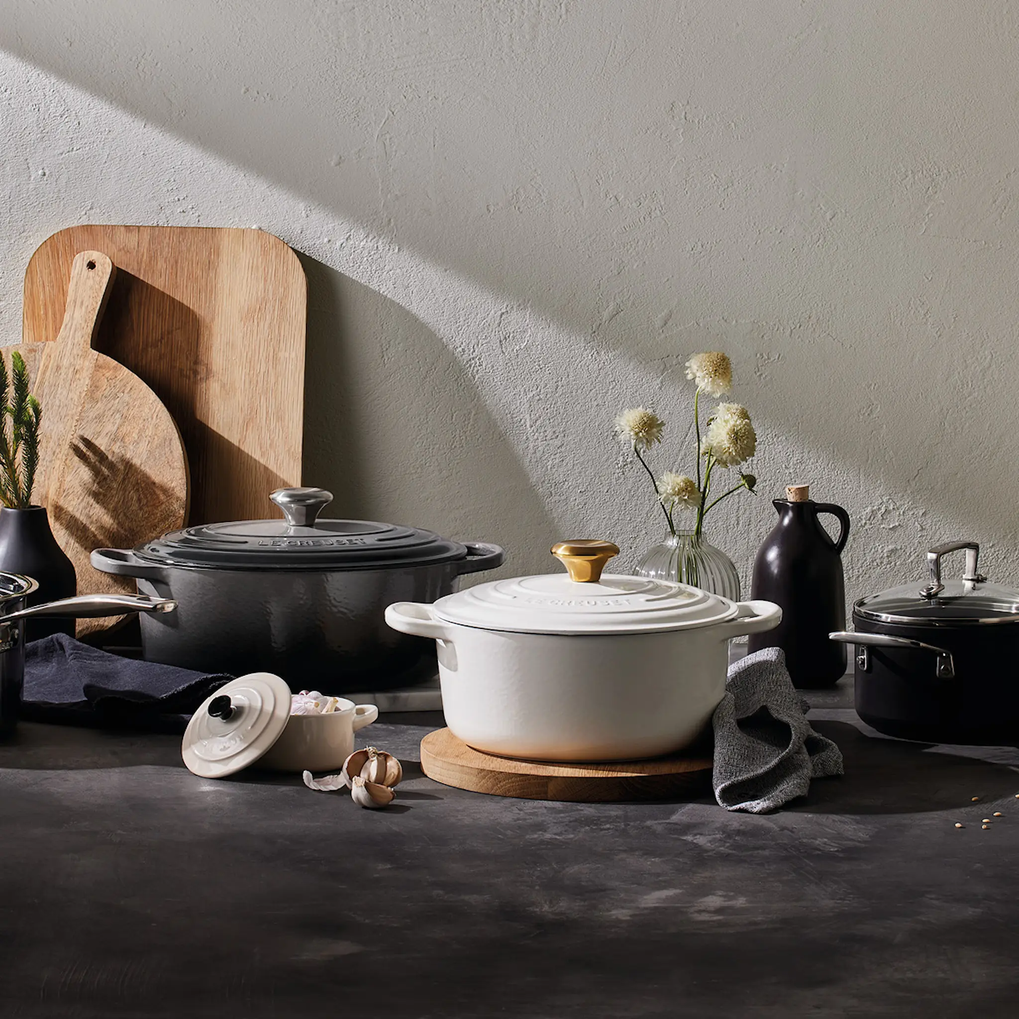 Le Creuset Signature Valurautapata pyöreä 24 cm 4,2 L White