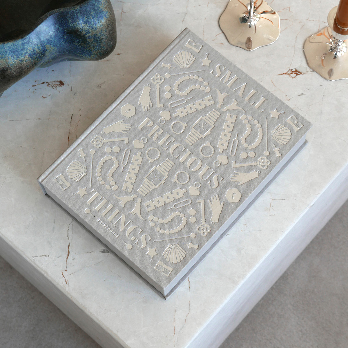 Printworks Förvaringslåda Precious Things 19x26x5 cm grå