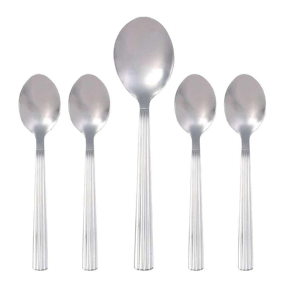 Aida Groovy bestick dessertset 5 delar stål