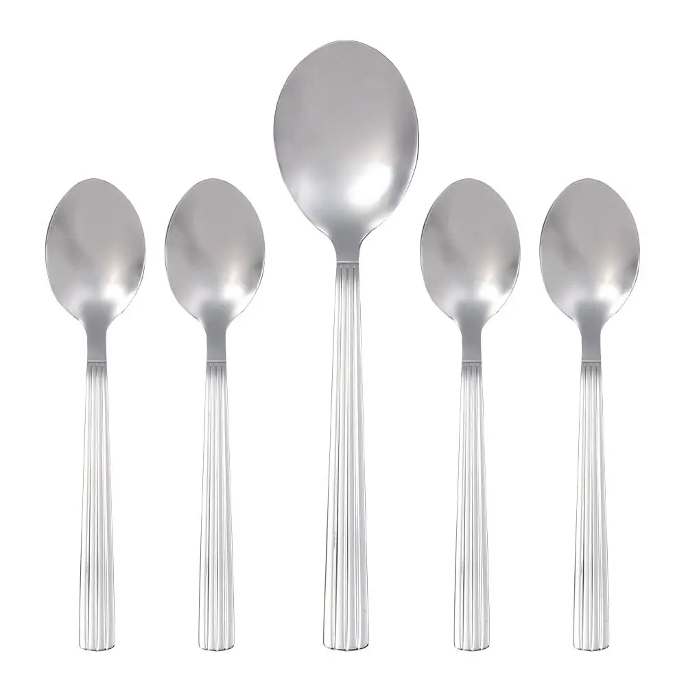 Groovy bestikk dessertsett 5 deler stål