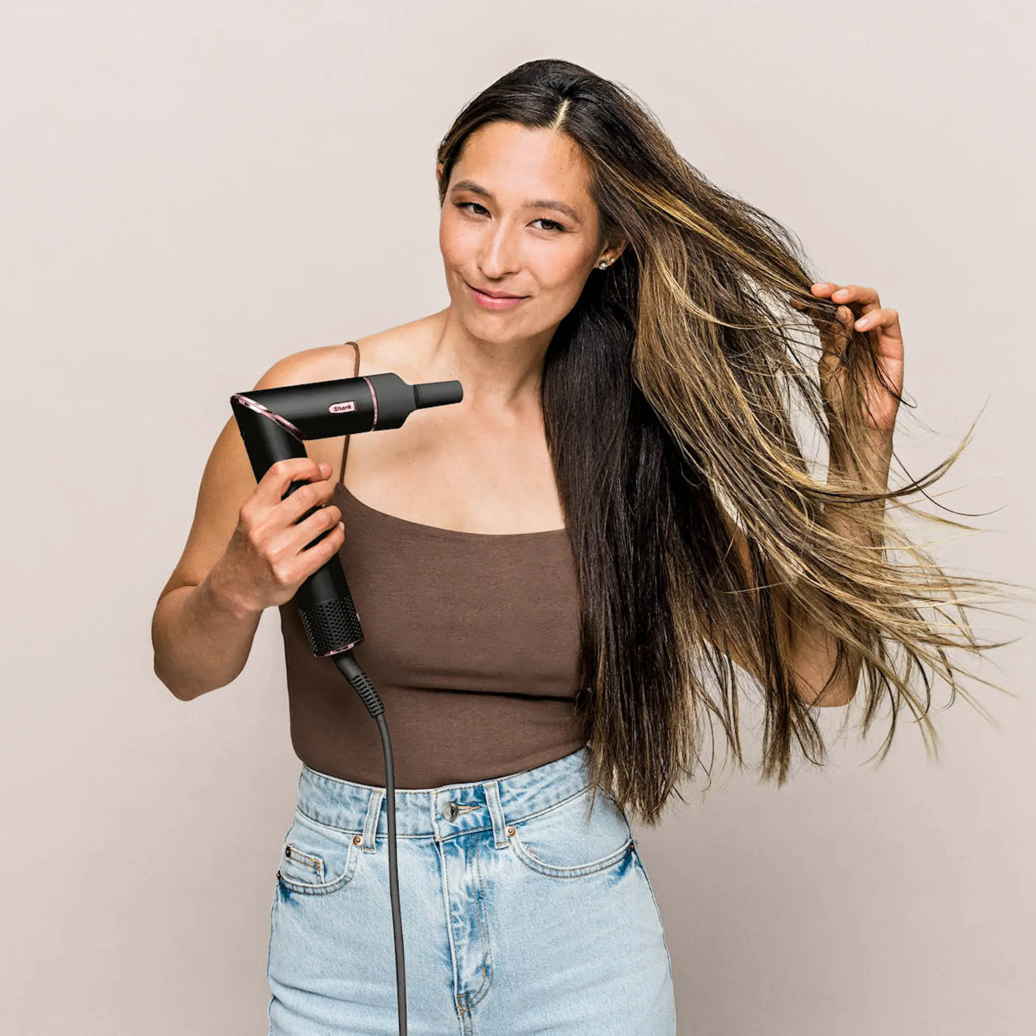 Shark Beauty Shark Beauty FlexStyle 3-i-1 multistyler og hårføner HD426EU svart/rosé